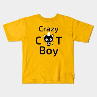 Crazy Cat Boy Kids T-Shirt